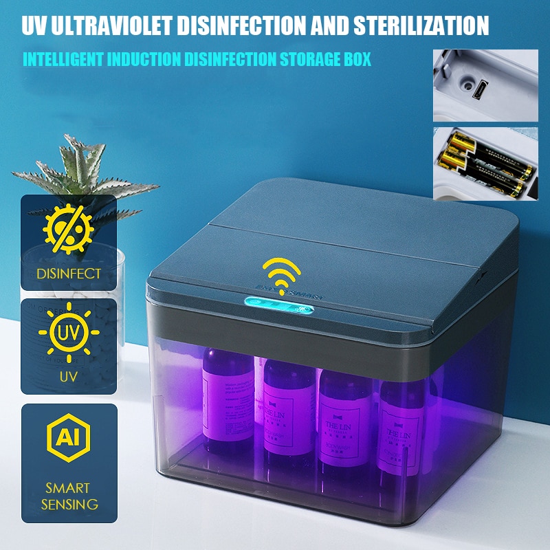 Intelligent Induction Sterilizer Electric Desktop Storage Box Infrared Sensing Mode Uv Ultraviolet Dustproof Sterilizer